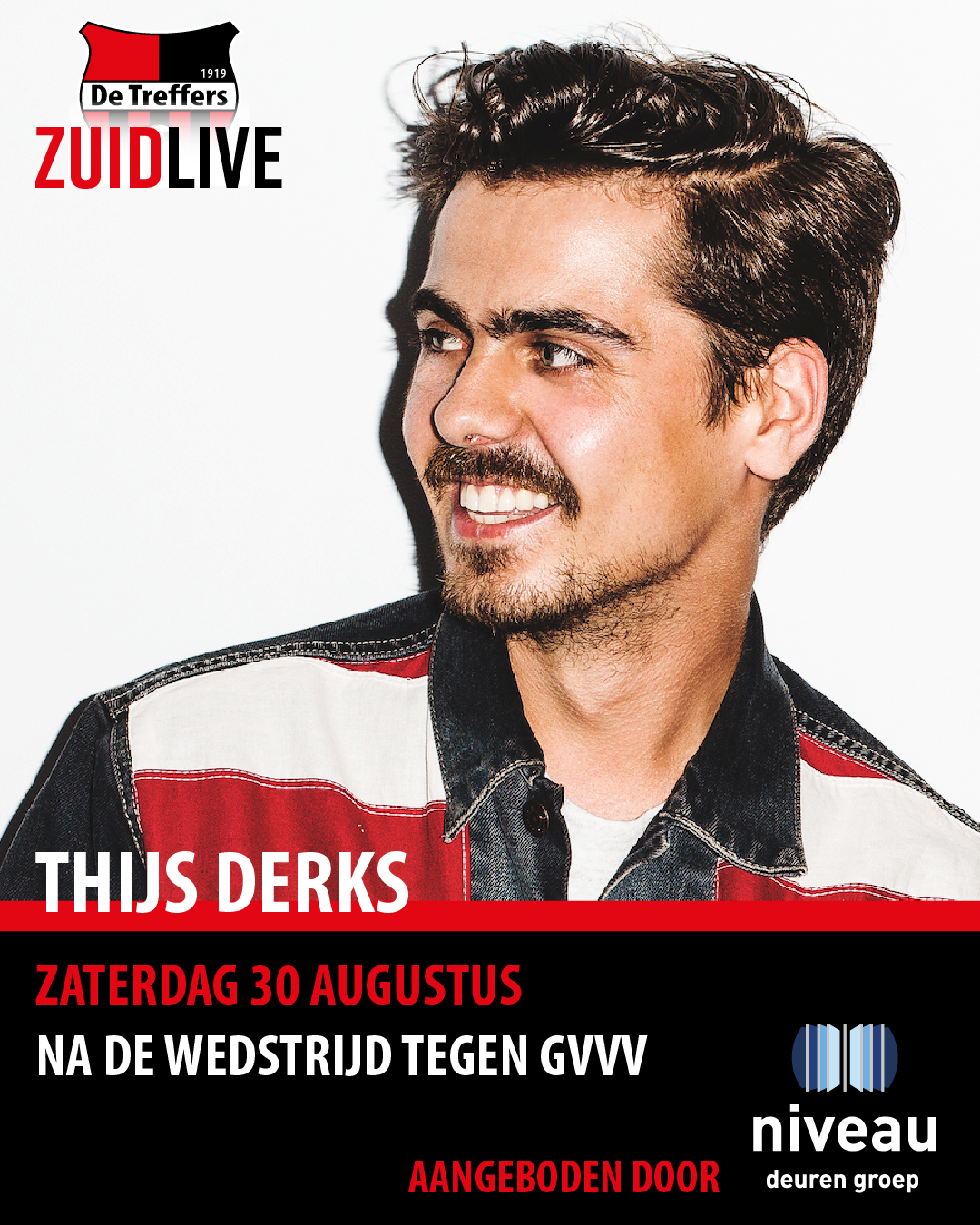 Zuid Live: DJ Thijs Derks na de wedstrijd De Treffers-GVVV